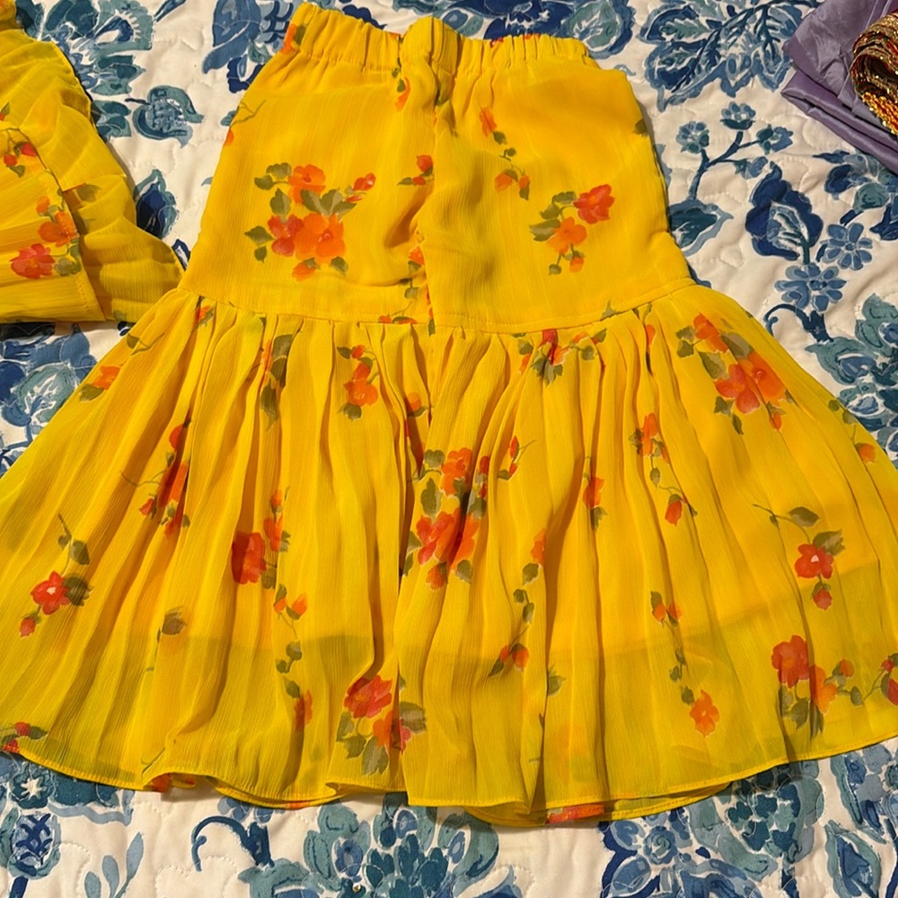 Punjabi little girl sharara suit